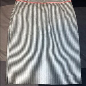 J. Crew Black and White Striped Pencil Skirt - Brand New w/ Tags!